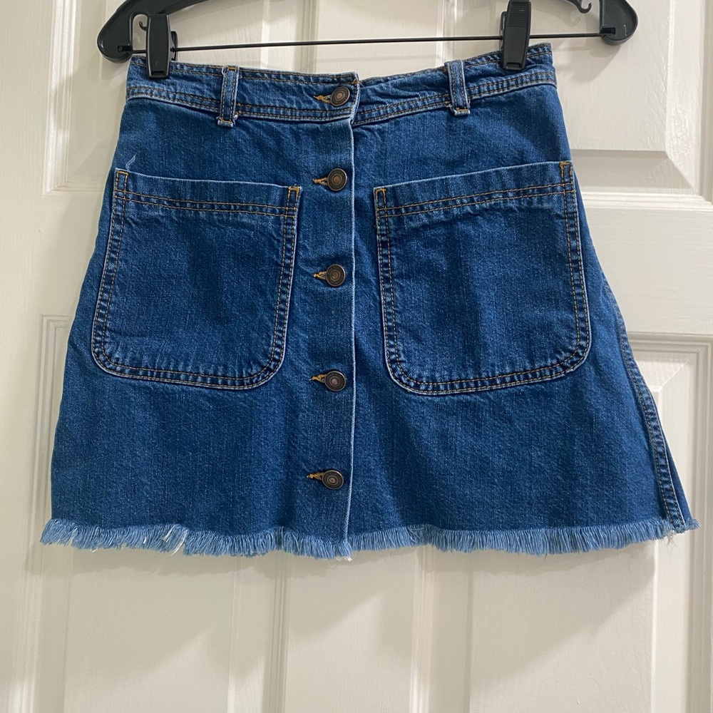Zara woman denim mini skirt